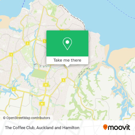 The Coffee Club map