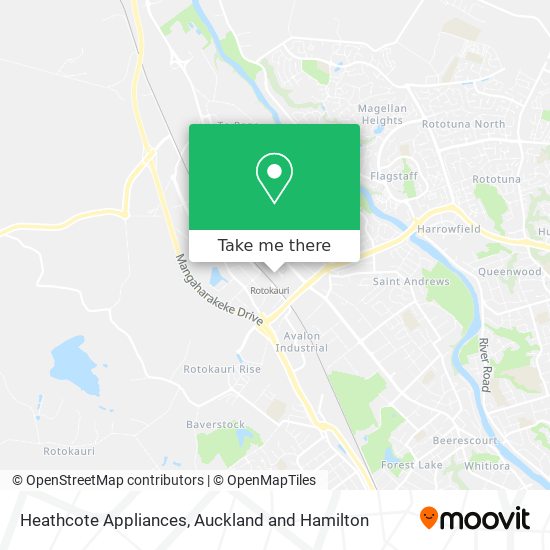 Heathcote Appliances map