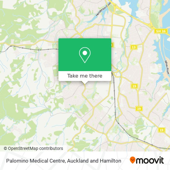 Palomino Medical Centre map