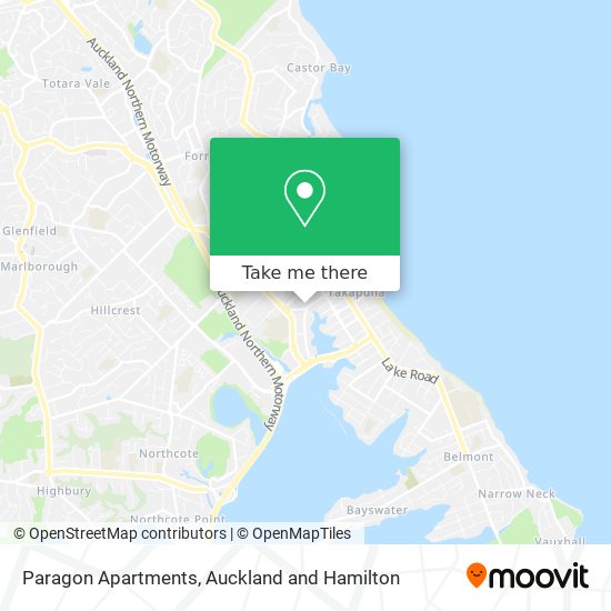 Paragon Apartments map