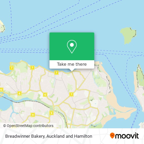 Breadwinner Bakery map