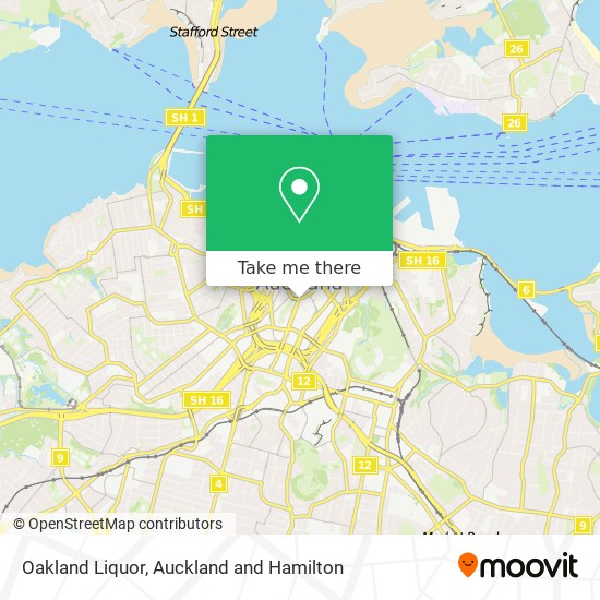 Oakland Liquor map