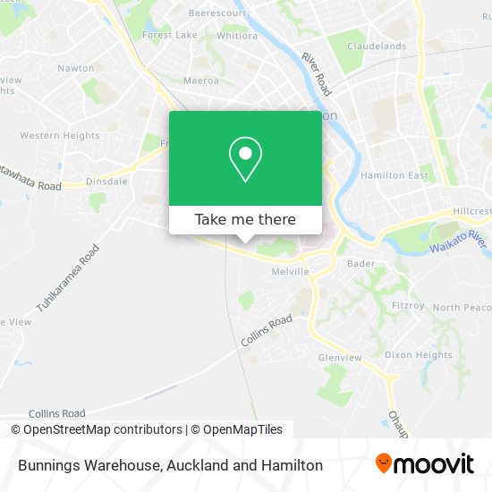 Bunnings Warehouse map