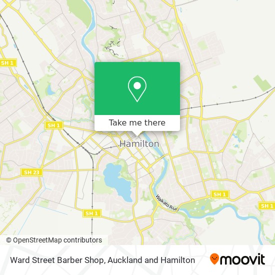 Ward Street Barber Shop map