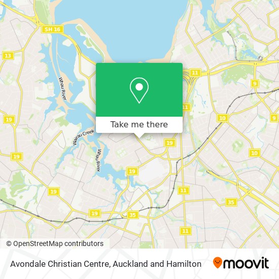 Avondale Christian Centre map