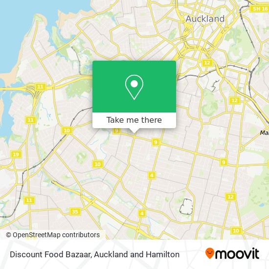 Discount Food Bazaar map