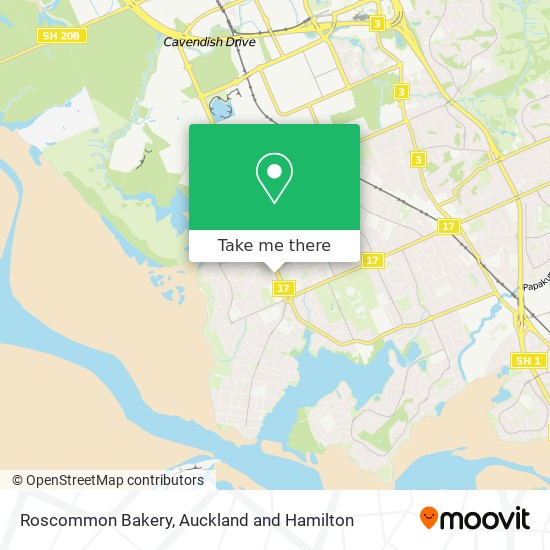 Roscommon Bakery map