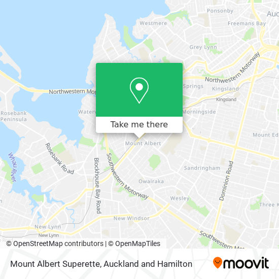 Mount Albert Superette map