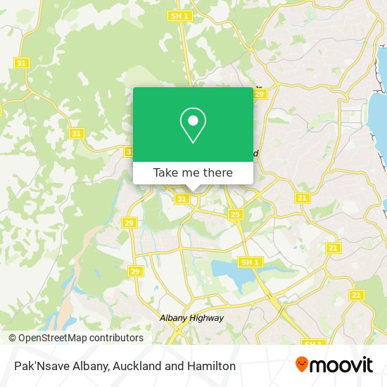 Pak'Nsave Albany map