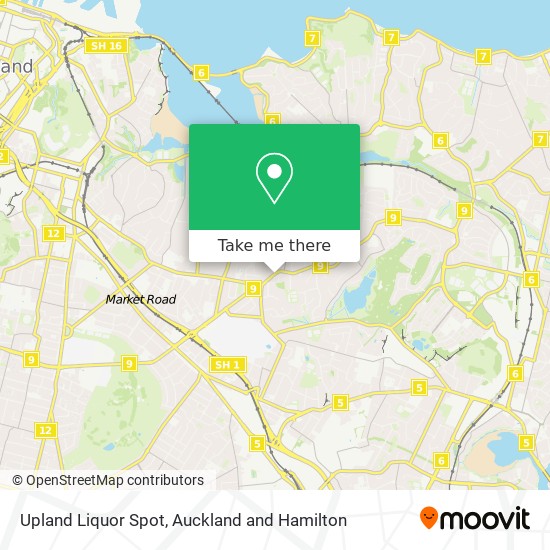 Upland Liquor Spot map