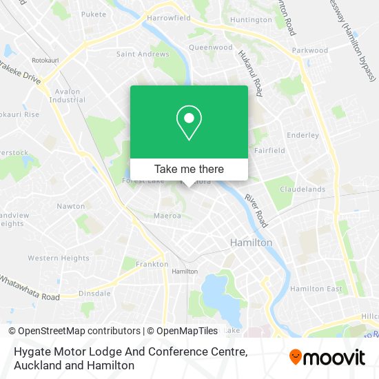 Hygate Motor Lodge And Conference Centre map