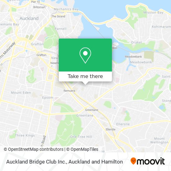 Auckland Bridge Club Inc. map