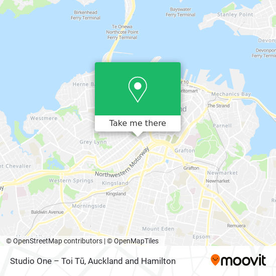 Studio One – Toi Tū map