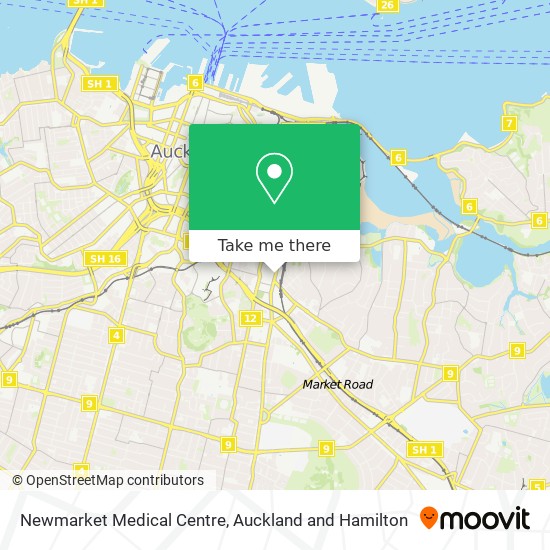 Newmarket Medical Centre map