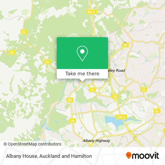 Albany House map