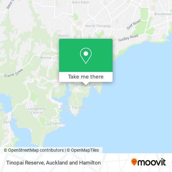 Tinopai Reserve map