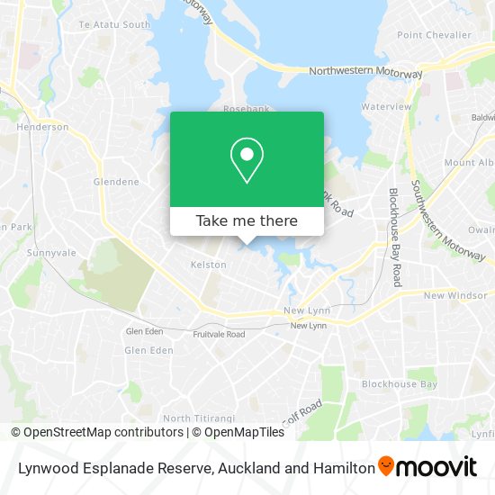 Lynwood Esplanade Reserve map