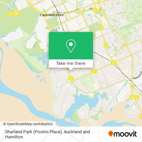 Sharland Park (Poutini Place) map