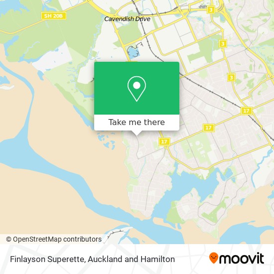 Finlayson Superette map