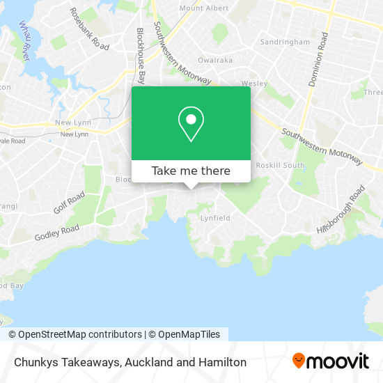 Chunkys Takeaways map