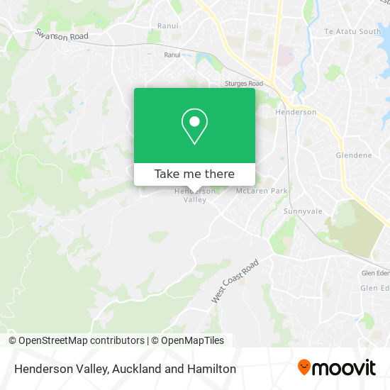 Henderson Valley map