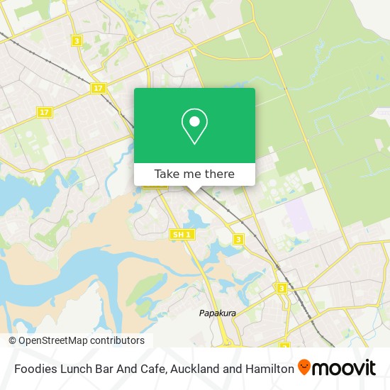 Foodies Lunch Bar And Cafe map