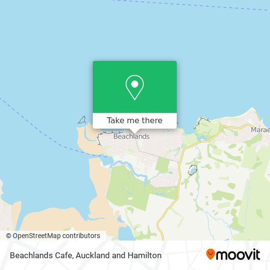 Beachlands Cafe map