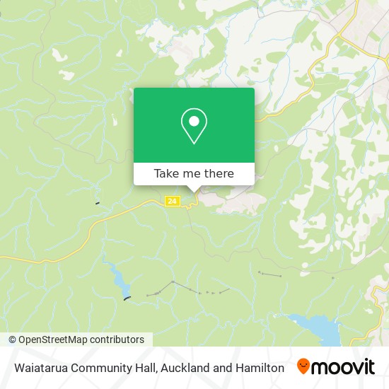 Waiatarua Community Hall map