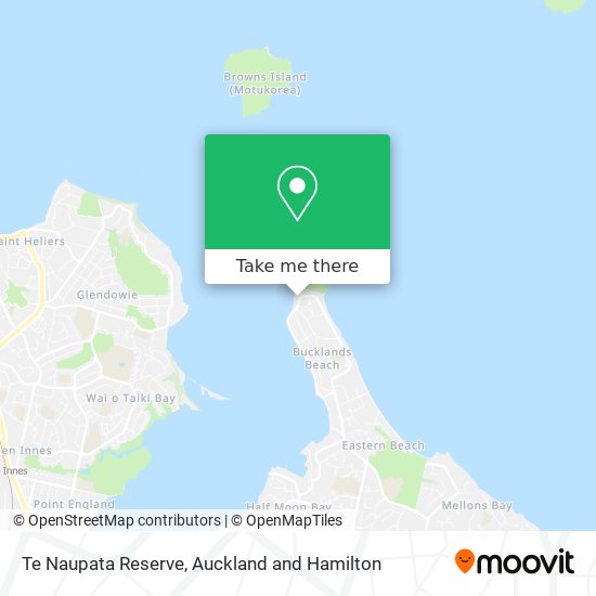 Te Naupata Reserve map