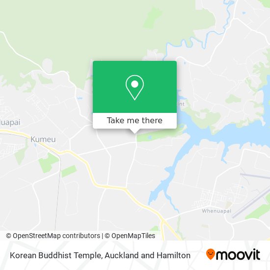 Korean Buddhist Temple map