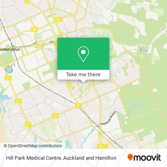 Hill Park Medical Centre map