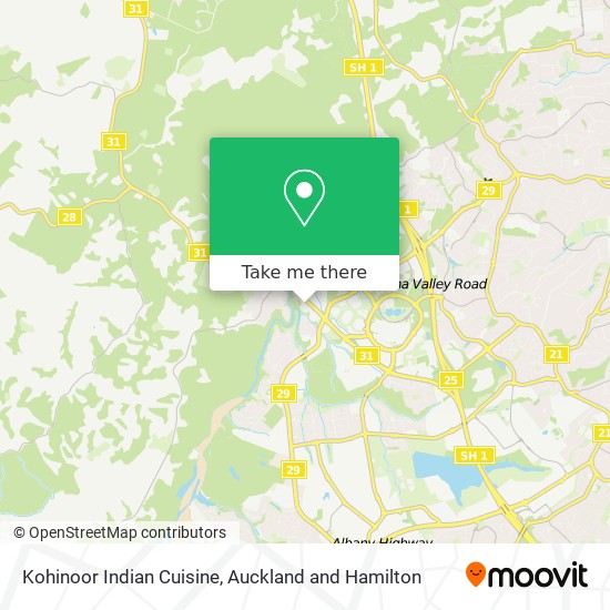 Kohinoor Indian Cuisine map