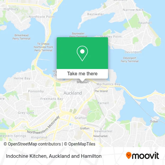 Indochine Kitchen map