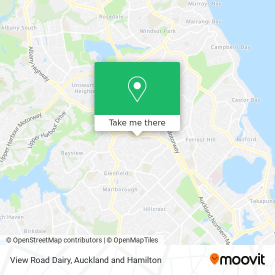 View Road Dairy map