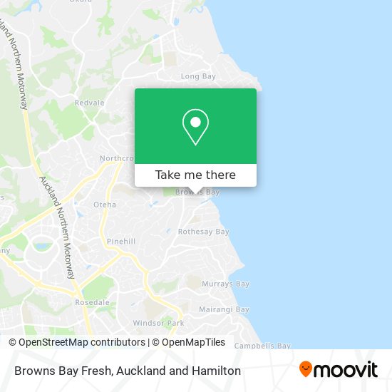 Browns Bay Fresh map