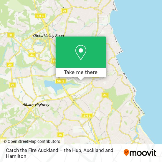 Catch the Fire Auckland – the Hub map