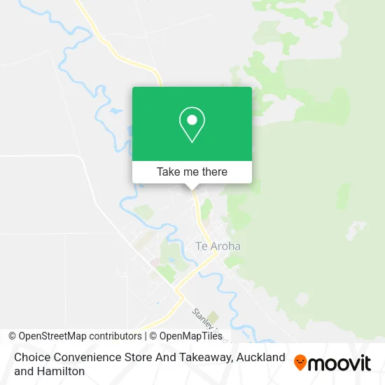 Choice Convenience Store And Takeaway map