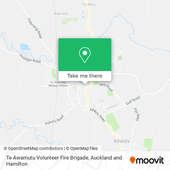 Te Awamutu Volunteer Fire Brigade map