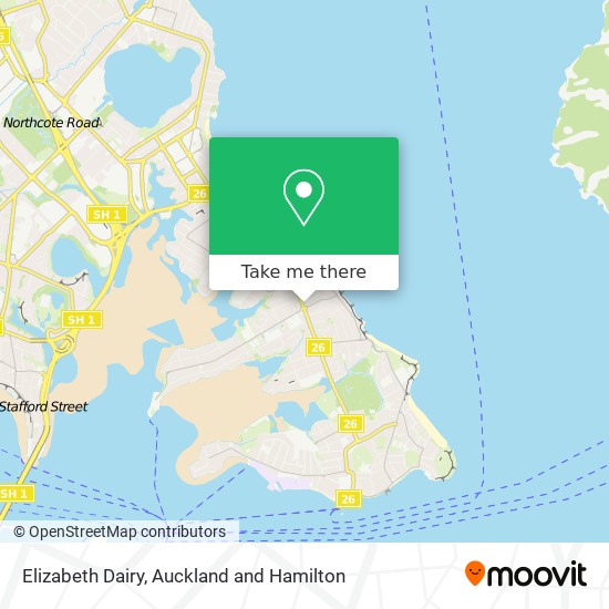 Elizabeth Dairy map