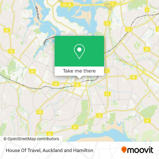 House Of Travel map