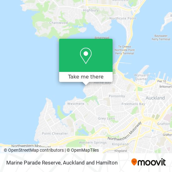 Marine Parade Reserve map