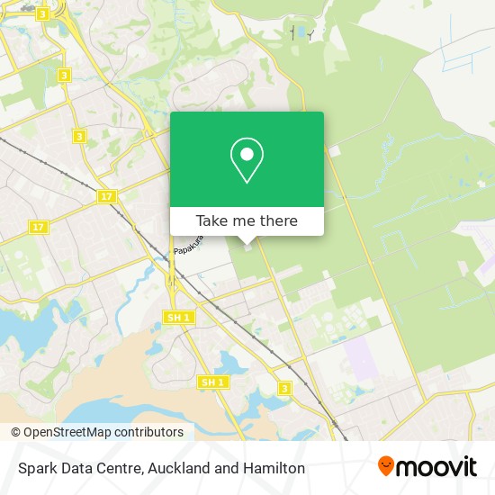 Spark Data Centre map
