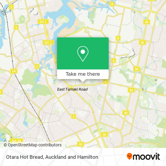 Otara Hot Bread map