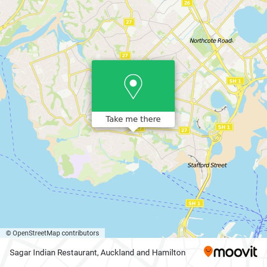 Sagar Indian Restaurant map