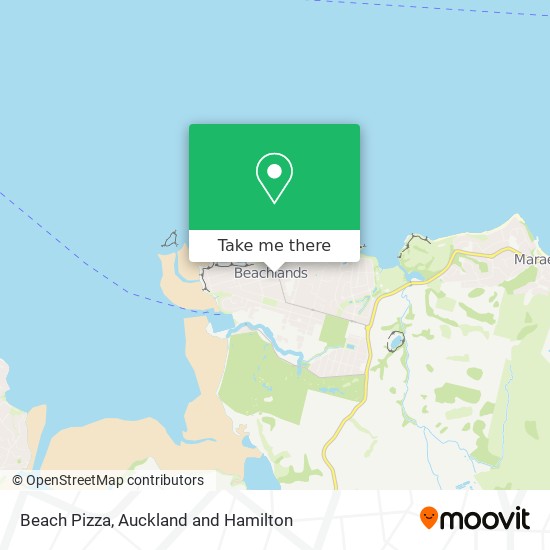 Beach Pizza map
