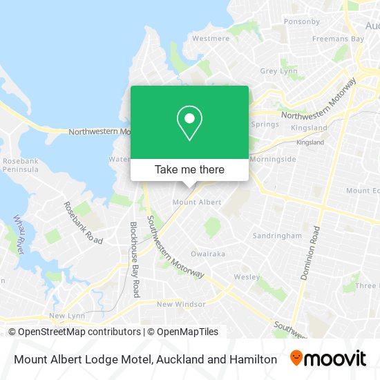 Mount Albert Lodge Motel map