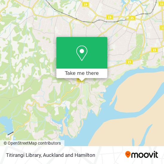 Titirangi Library map