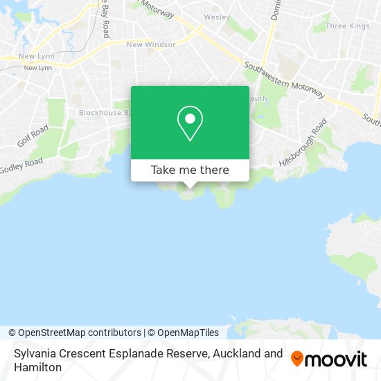 Sylvania Crescent Esplanade Reserve map