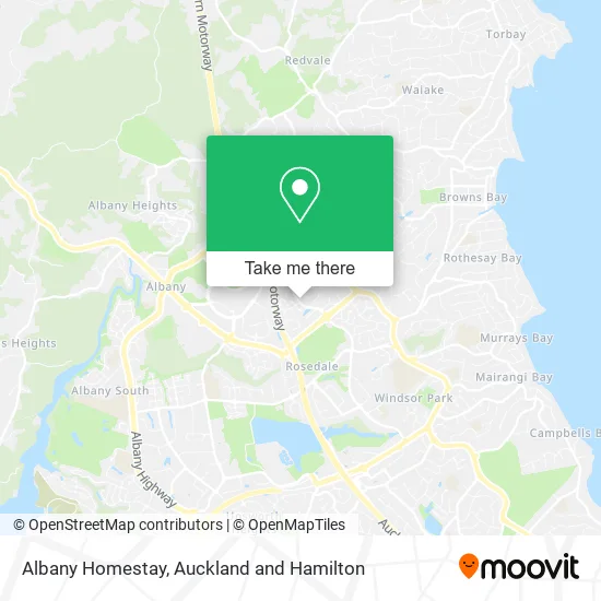 Albany Homestay map