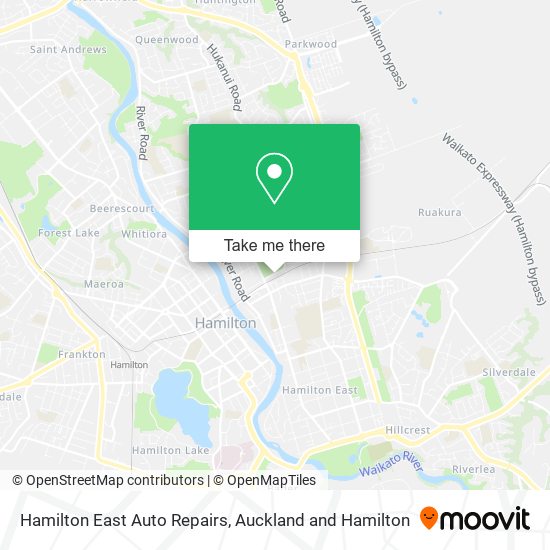Hamilton East Auto Repairs map